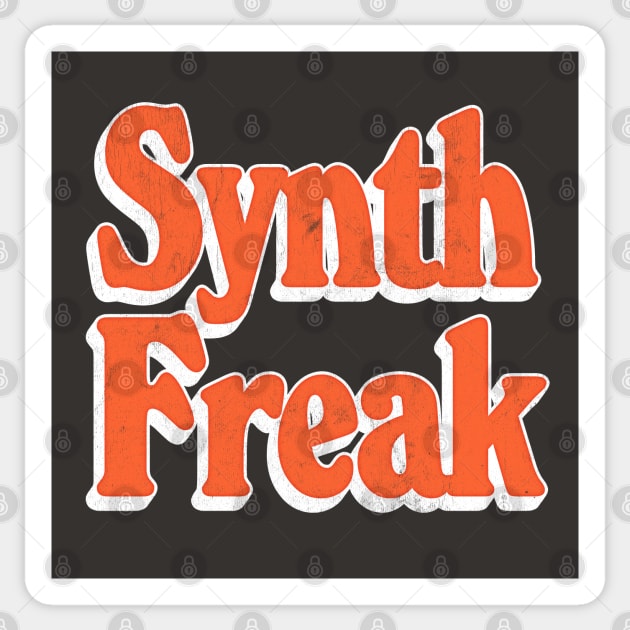 Synth Freak / Synthesizer Fan Design Sticker by DankFutura